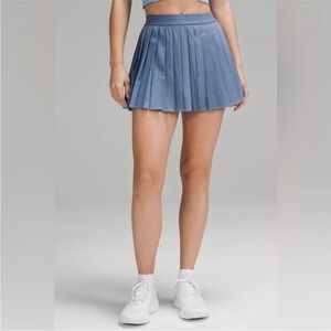 Lululemon High-Rise Pleated Women's Skirt in Oasis Blue